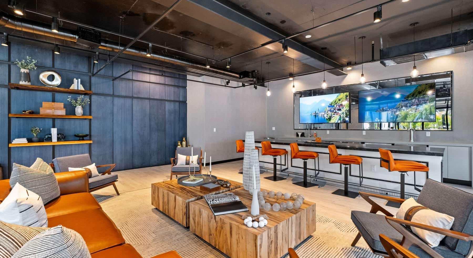 Entertainment Space with Bar and Seating