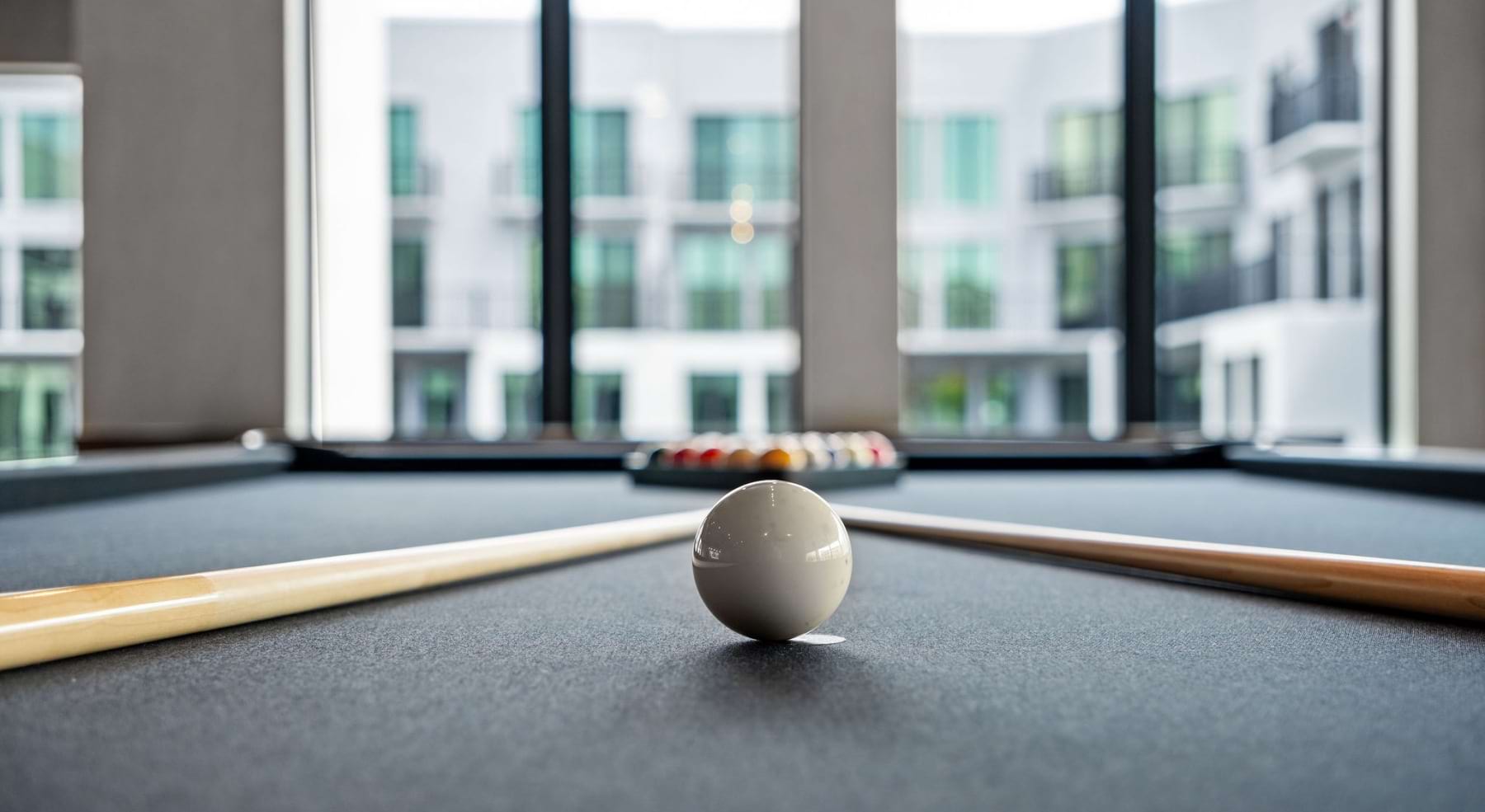 Detail Shot of Pool Table