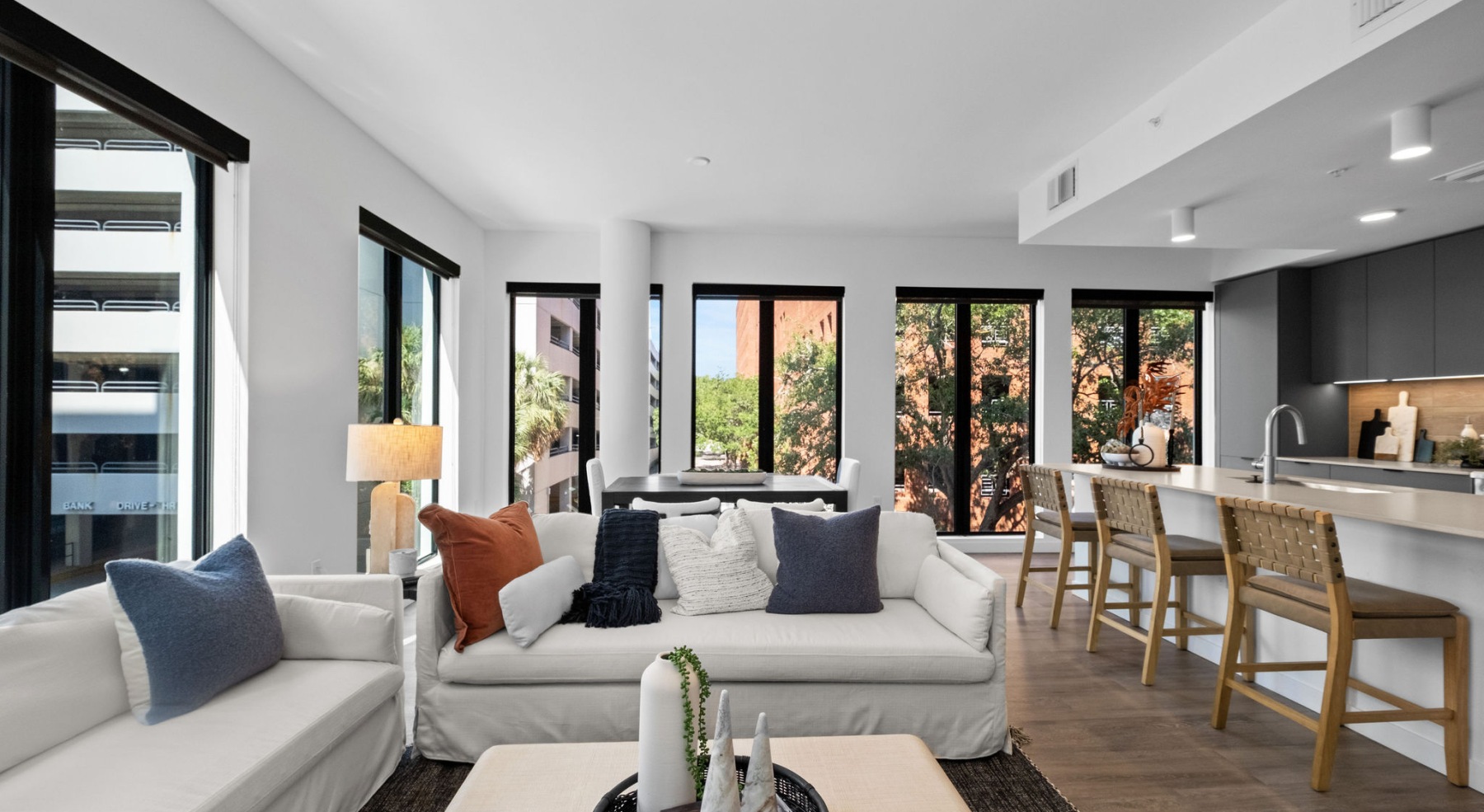 Living Room Space with Neutral Seating