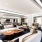 bright clubhouse with various seating areas