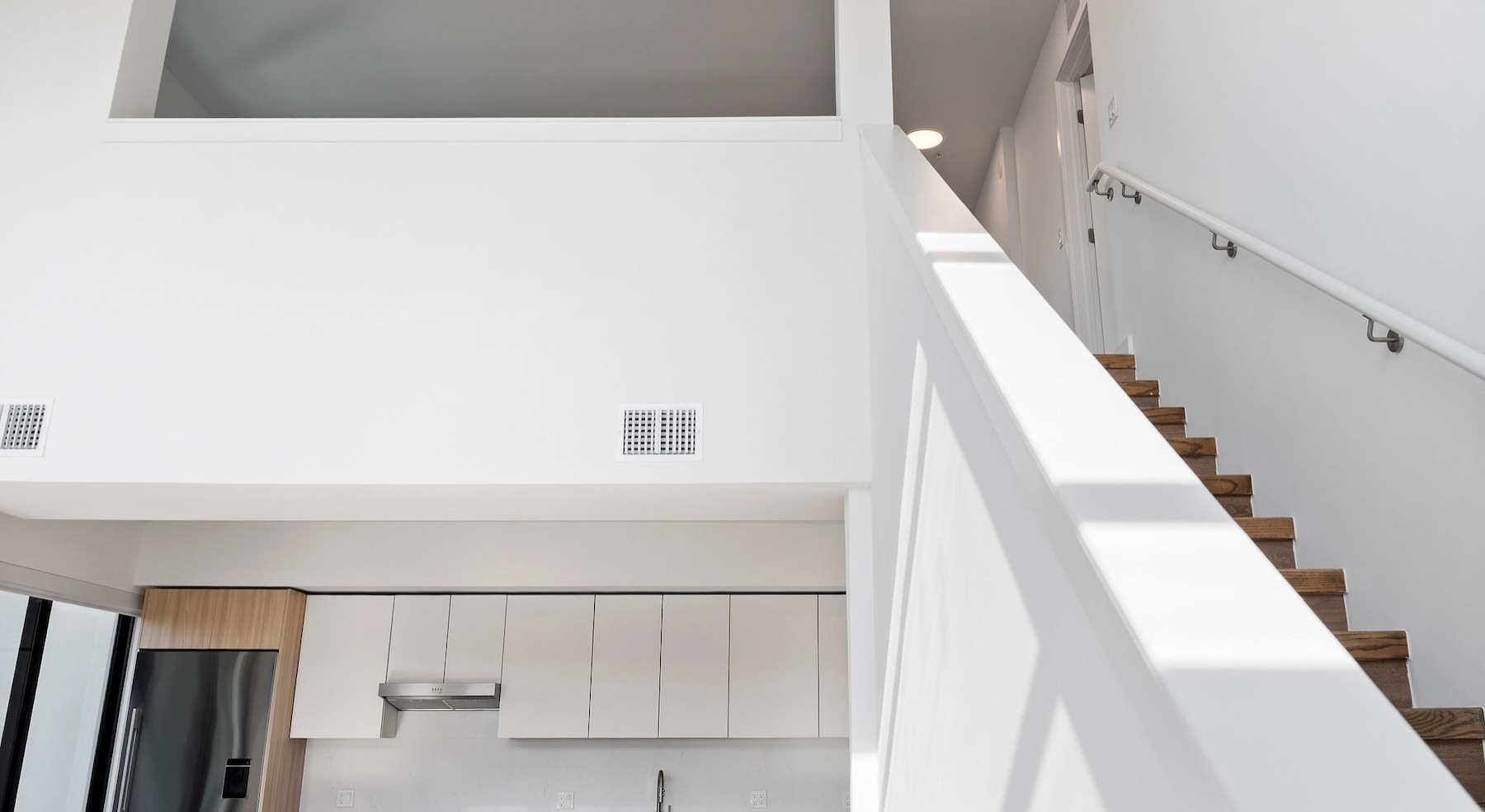 a staircase in a home